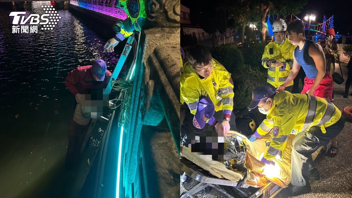 桃園龍潭大池深夜女子不明原因落水 獲救失溫急送醫