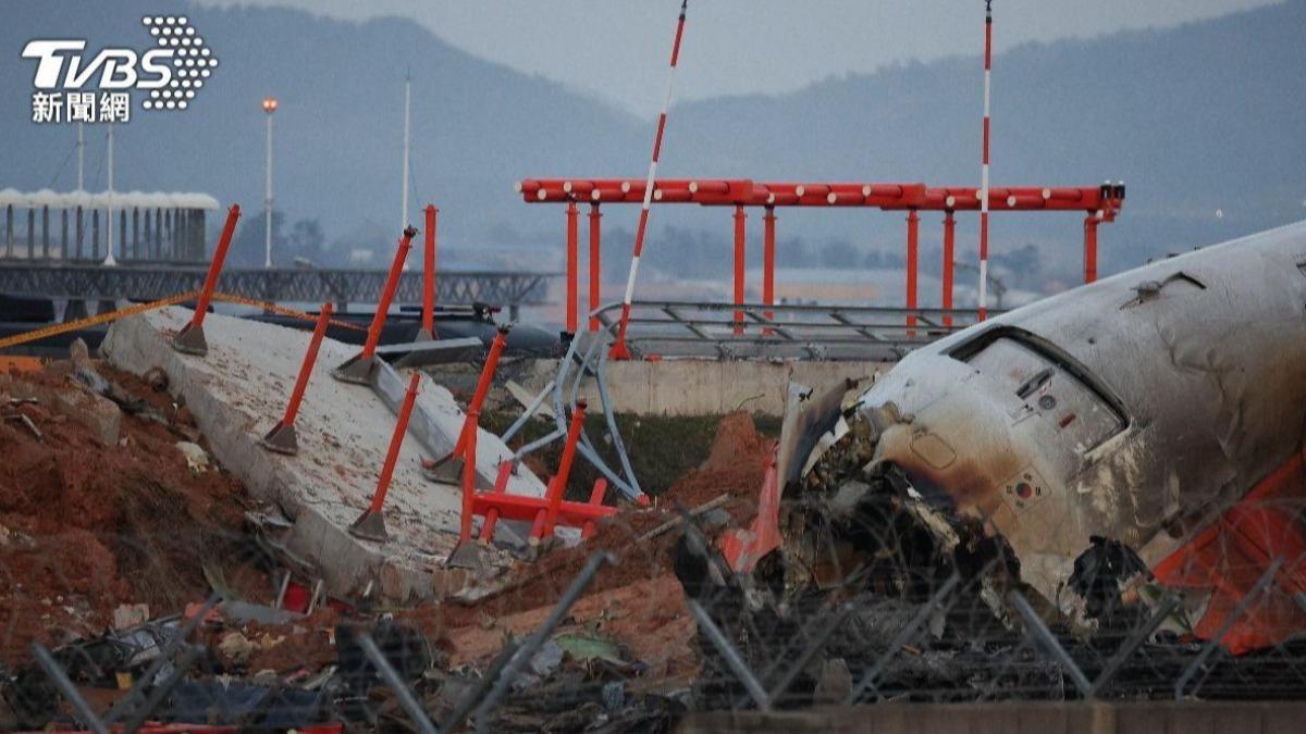 濟州航空客機降落時發生重大事故。(圖/達志影像路透社)