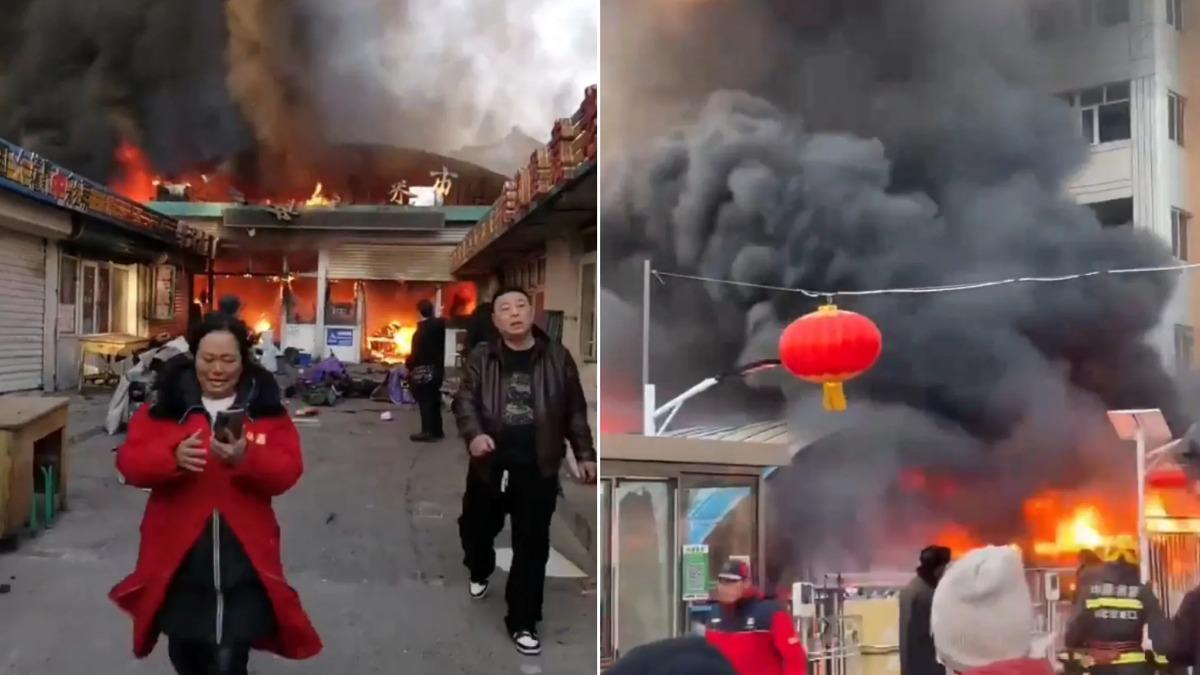 中國河北菜市場大火8死15傷 網轟離譜:又不是室內封閉空間