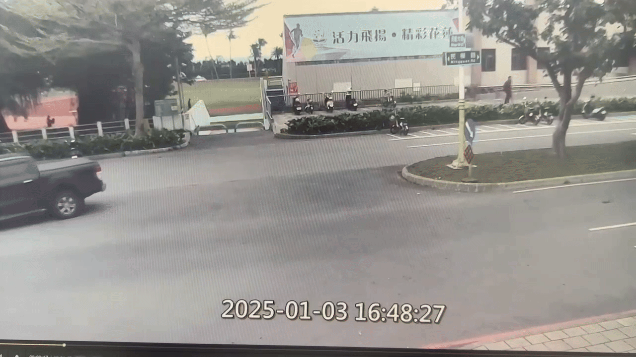 車禍畫面。（圖／TVBS）