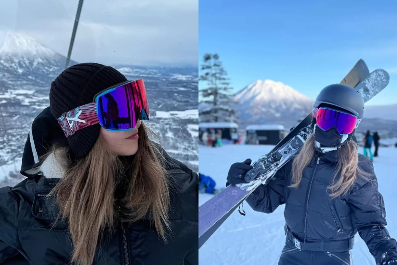 昆凌日前現身北海道二世谷滑雪。（圖／翻攝自IG@hannah_quinlivan）