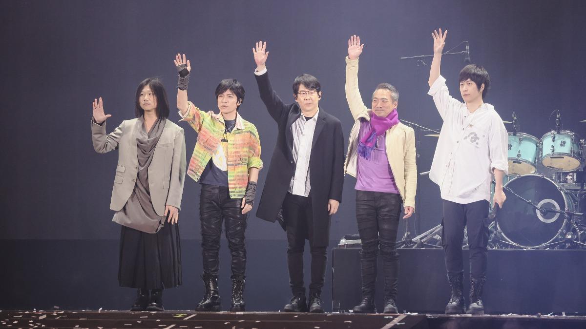 五月天很珍惜和粉絲聚首的每一場演唱會。(圖/相信音樂提供)