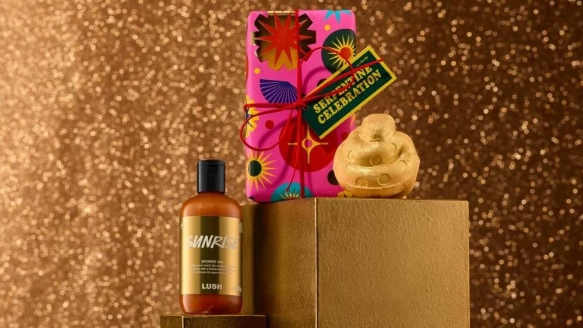 LUSH 金蛇慶典禮盒。(圖/LUSH提供)