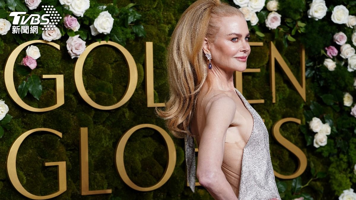 2025金球獎妮可基嫚(Nicole Kidman)。(圖/達志影像美聯社)