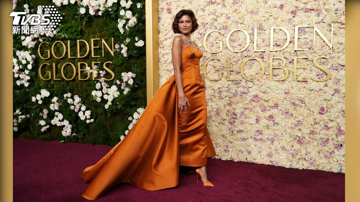 2025金球獎千黛亞(Zendaya)。(圖/達志影像美聯社)