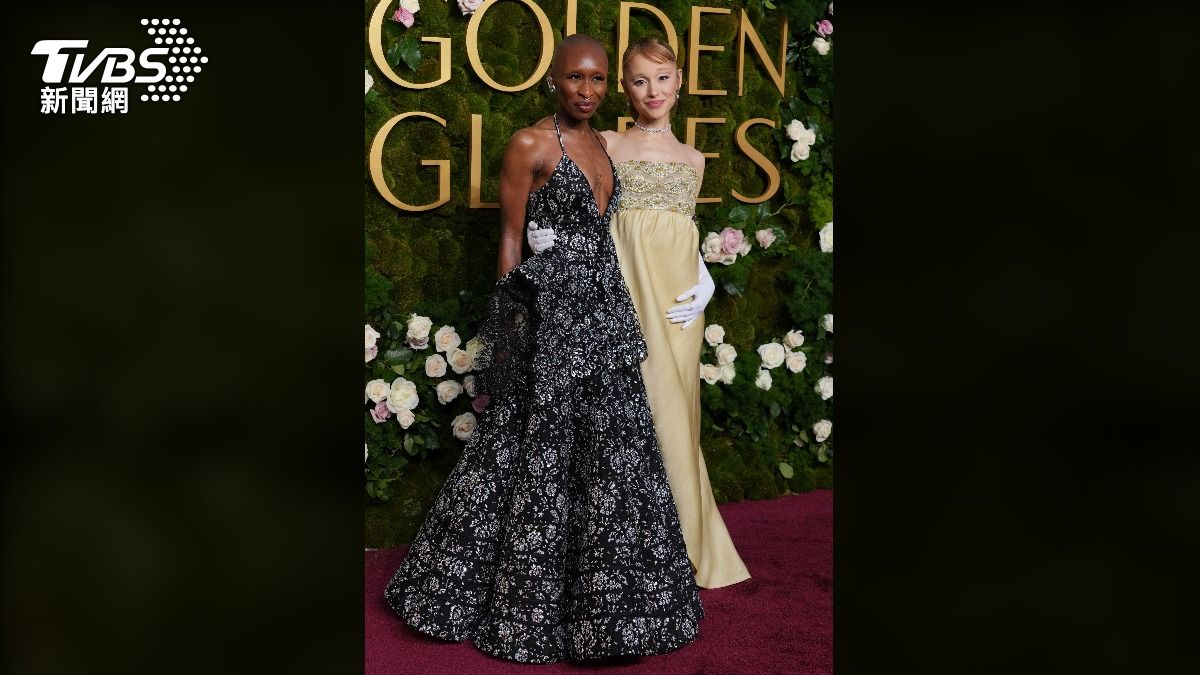 亞莉安娜(Ariana Grande)、辛西婭·艾利沃(Cynthia Erivo)。(圖/達志影像美聯社)