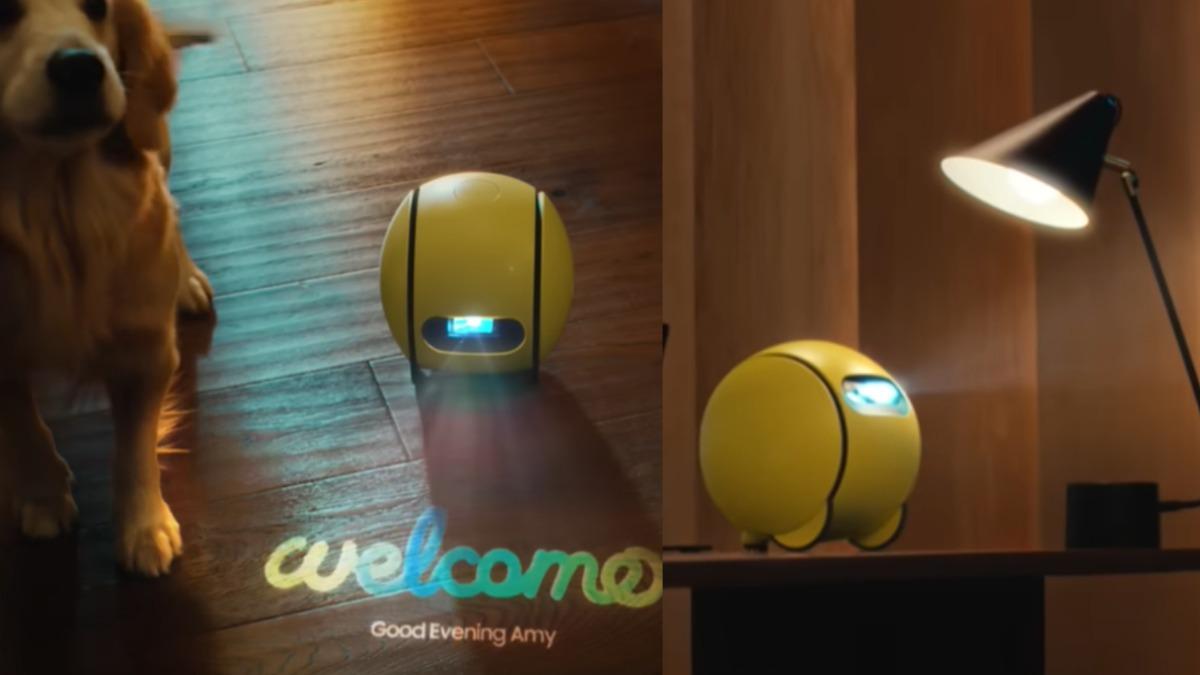 CES/能投影、顧寵物 三星推機器人管家Ballie估今年初上市