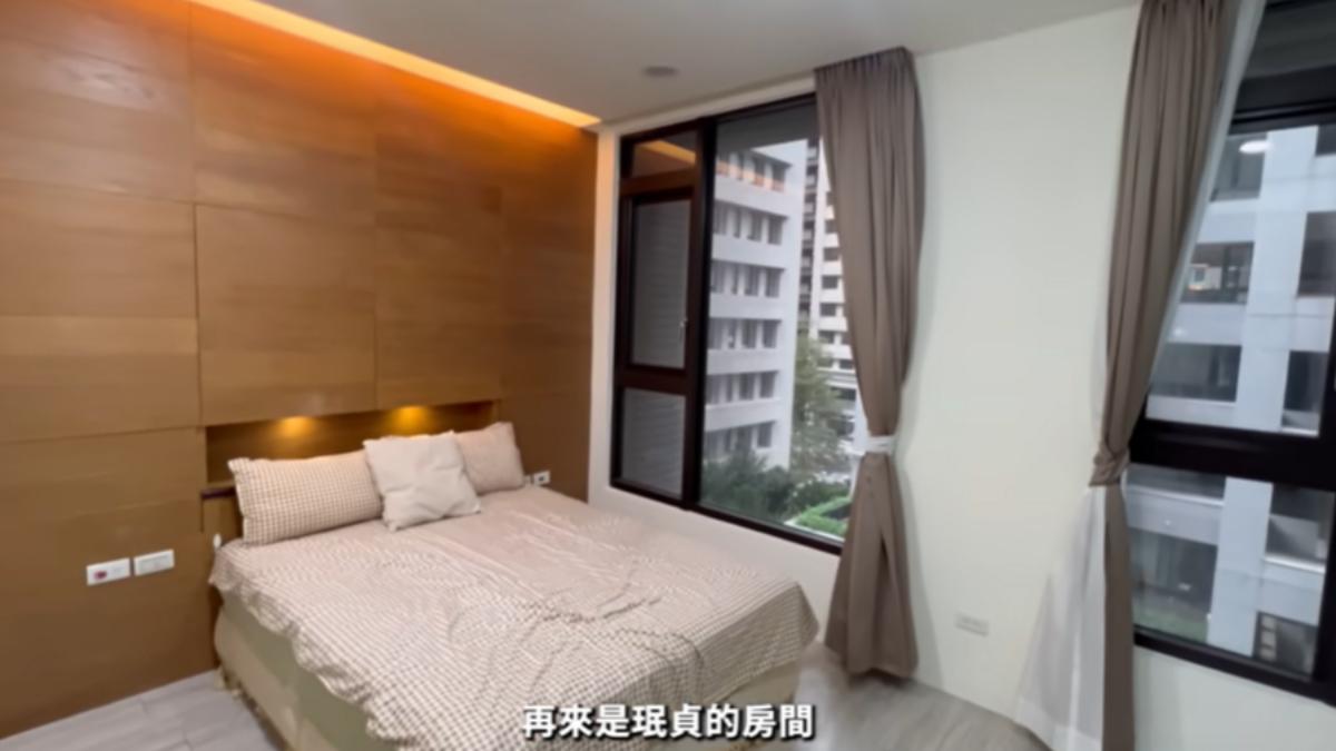 首間臥室。(圖/翻攝自南珉貞YT頻道)