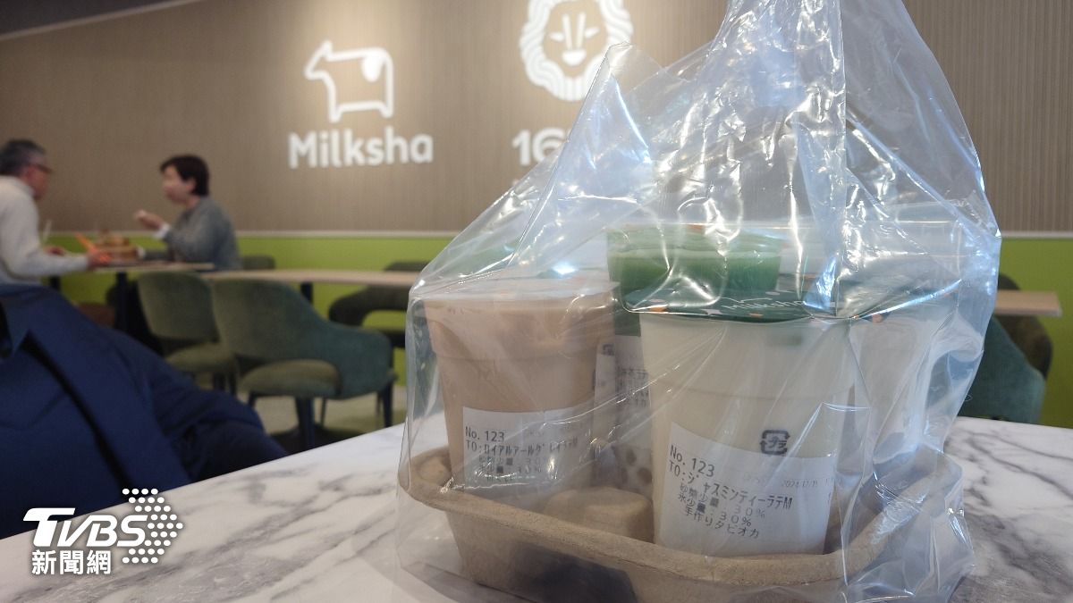 甚至有熊本台積電的員工來吃完午餐後,會幫同事外帶手搖飲回去。(圖/羅佳蓉攝)