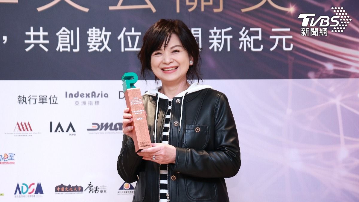 楊貴媚獲華文公關獎「年度台灣正面形象影響力人物」。(圖/黃城碩攝)