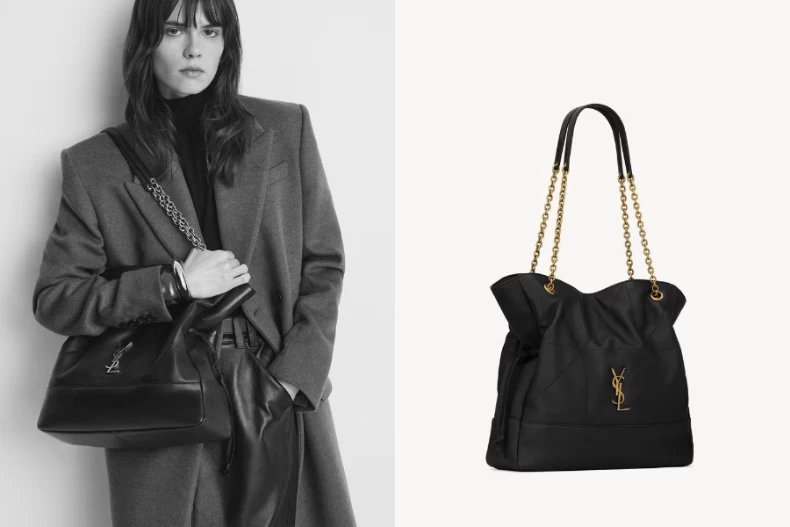 JAMIE 小羊皮手提袋。(圖/翻攝自SAINT LAURENT)