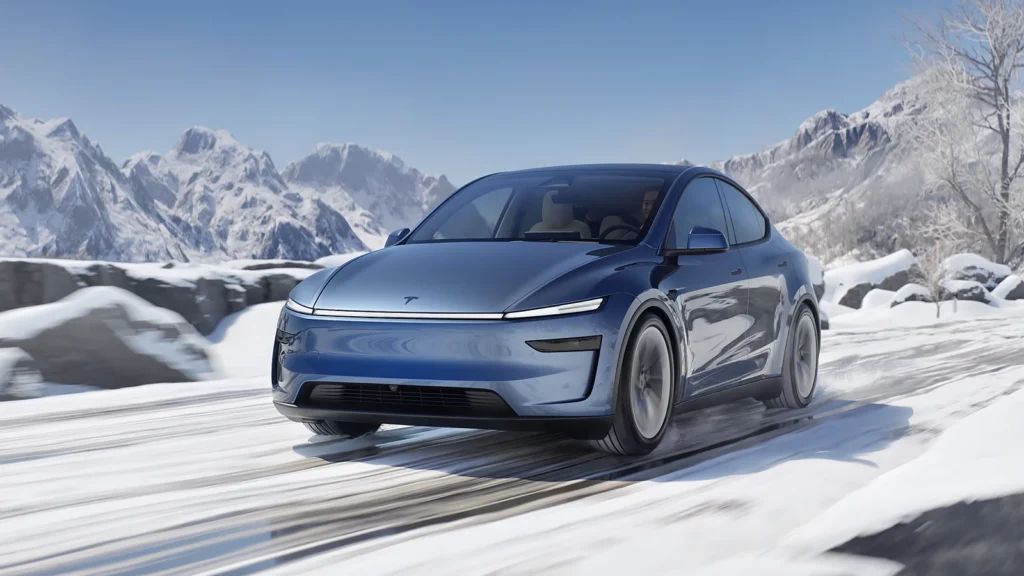 台灣的Model Y改款車型並未提供冰川藍車色。(圖/Tesla提供)