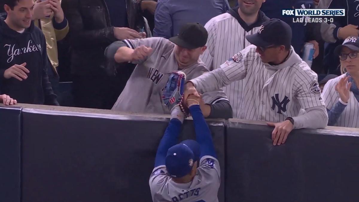 MLB/大聯盟重懲!世界大賽2球迷「暴力搶手套球」干擾 永久驅逐球場