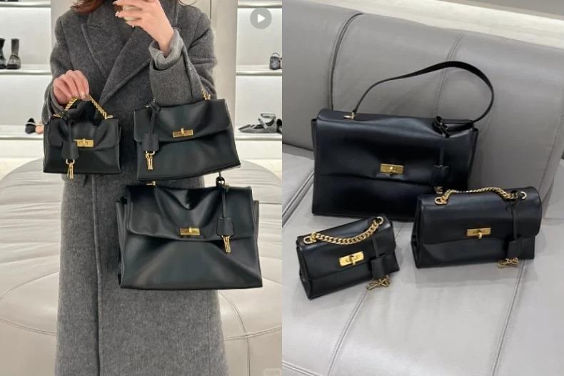 Kerry 肩背包有3種尺寸。(圖/翻攝自小紅書@CHARLES&KEITH 合肥万象城)