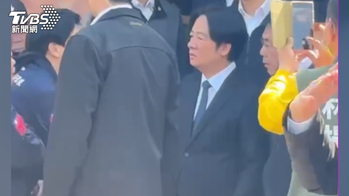 總統賴清德也抵達現場悼念。（圖／TVBS）