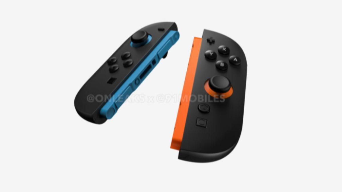 Switch 2的Joy-Con控制器將採磁吸式設計。（圖／翻攝自91Mobiles）