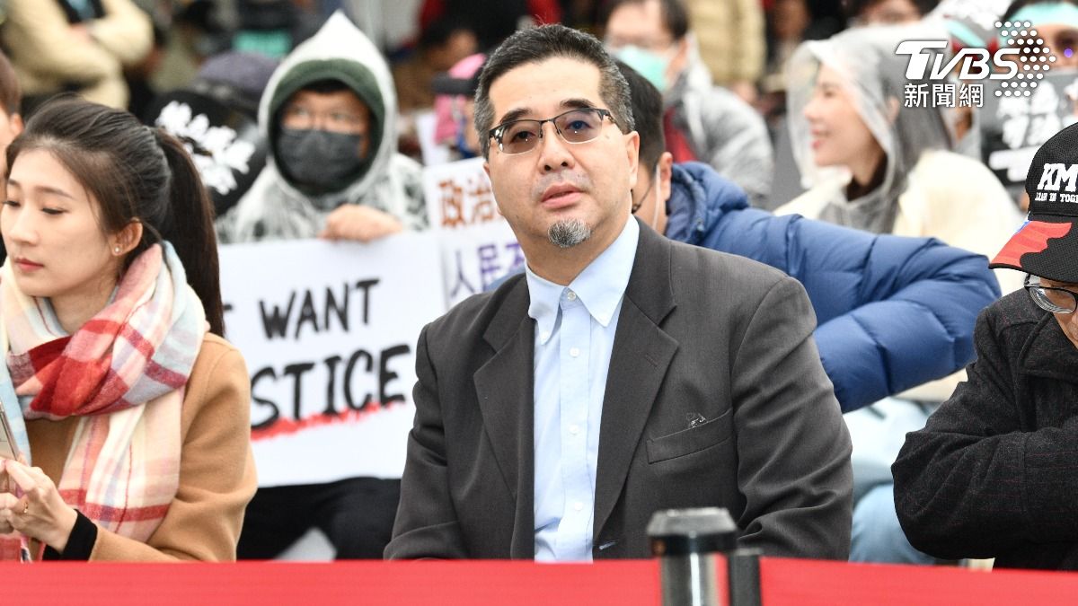 馬英九基金會執行長蕭旭岑也到場力挺。（圖／胡瑞麒攝）