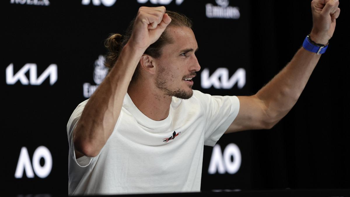 德國好手澤瑞夫(Alexander Zverev)。(圖/翻攝自X @CGTNSportsScene)