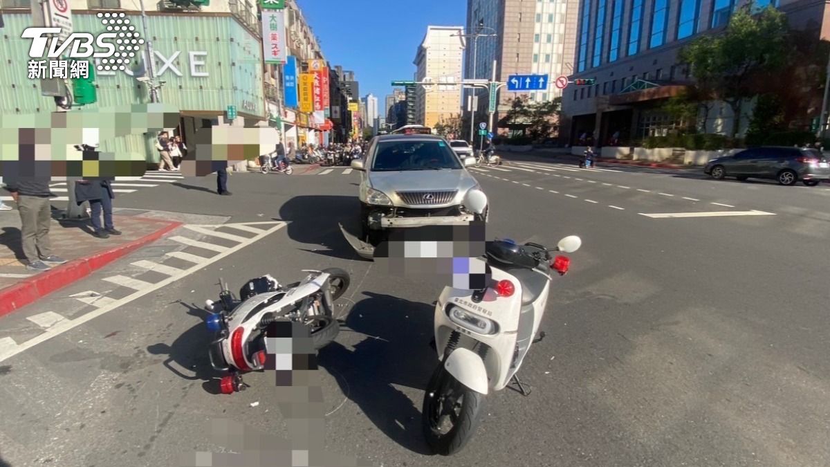 車禍現場外觀。（圖／TVBS）