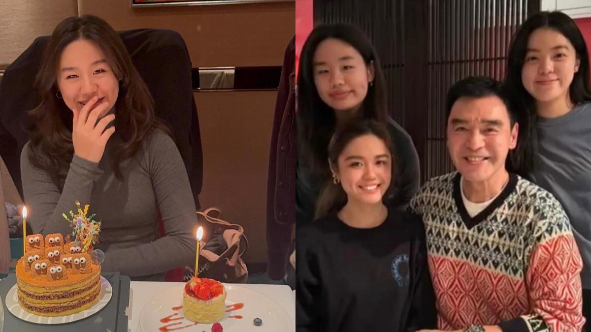 一家顏值都超高!鍾鎮濤小女兒迎15歲生日 甩稚氣少女味十足