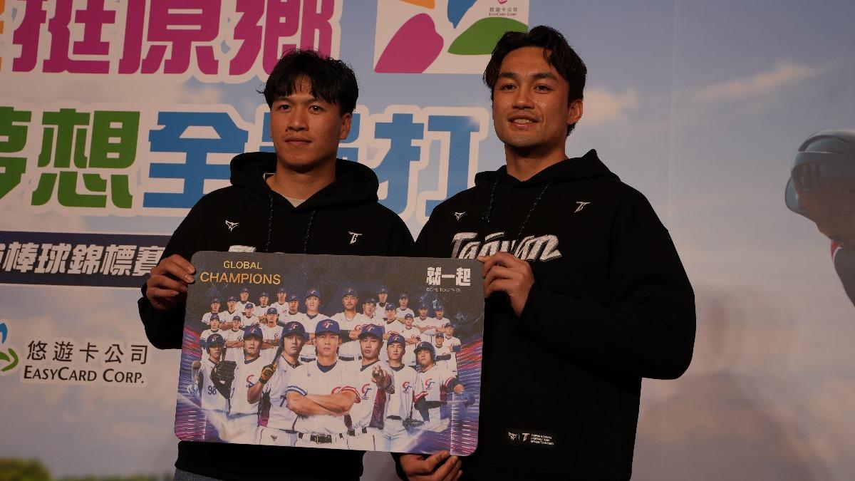 世棒選手林立(左ㄧ)、世棒選手潘傑楷(右一)。(圖/TVBS)