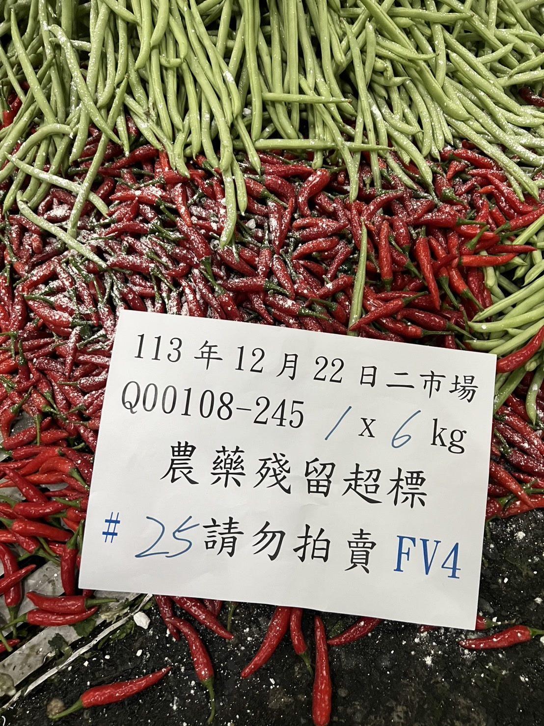 辣椒-農藥殘留-農藥超標-毒蔬菜-台北批發市場