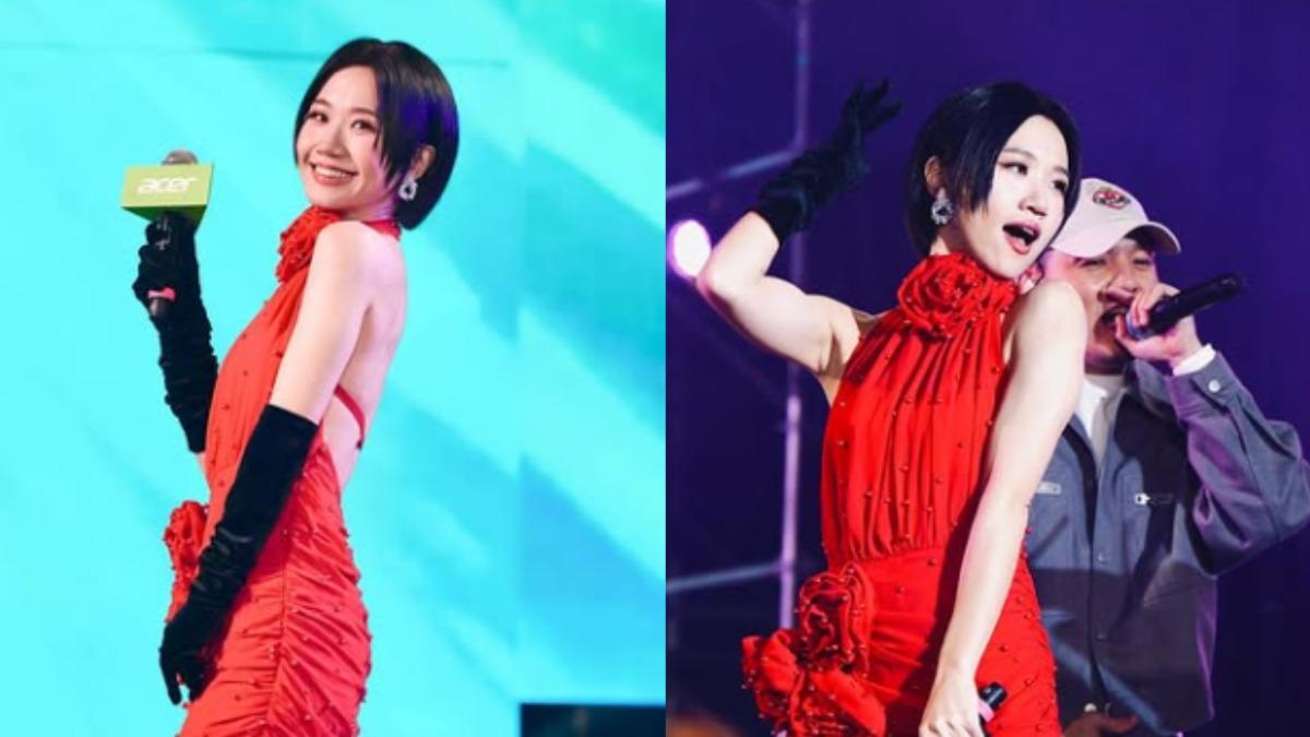 宏碁尾牙玩瘋!Lulu穿「大片裸肌」裝嗨尬玖壹壹 唱到一半脫了