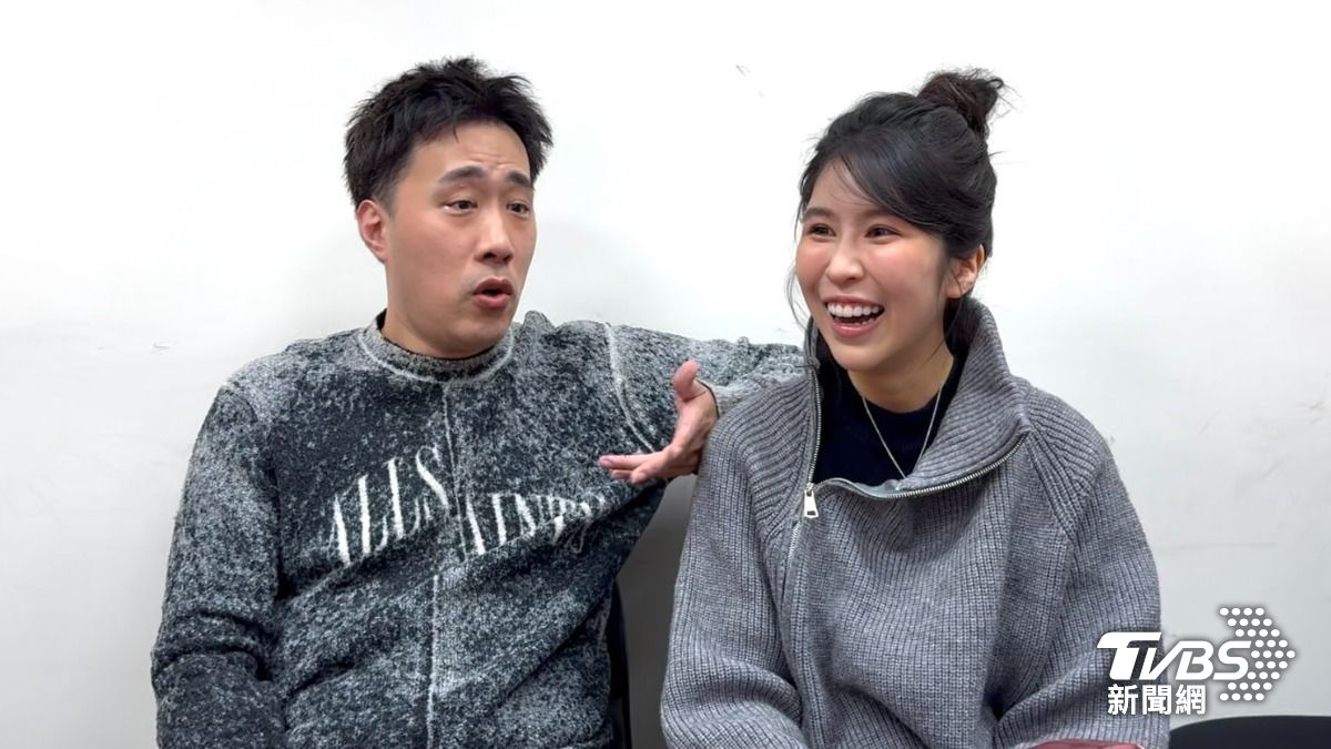 余祥銓和柔柔在訪問中當場鬥嘴。(圖/林彥君攝)