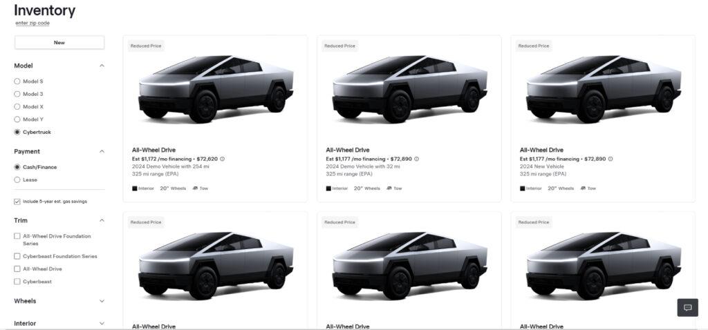 美國特斯拉針對Cybertruck新車、展示車祭出不同程度優惠。（圖／Tesla提供）