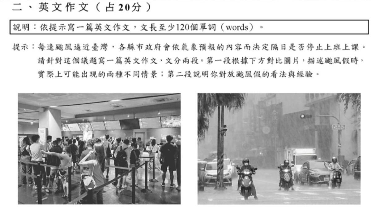 114學測/英文作文圖看錯!考生「怕沒分」 大考中心回應了
