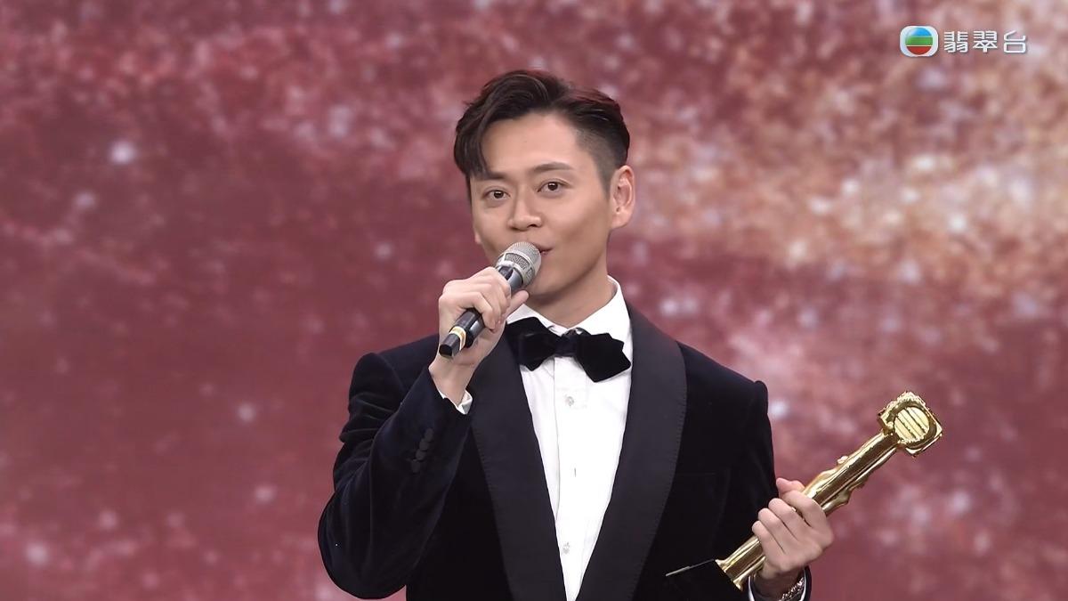 張振朗以《反黑英雄》奪下馬來西亞TVB最喜愛男主角。(圖/翻攝自TVB翡翠台)