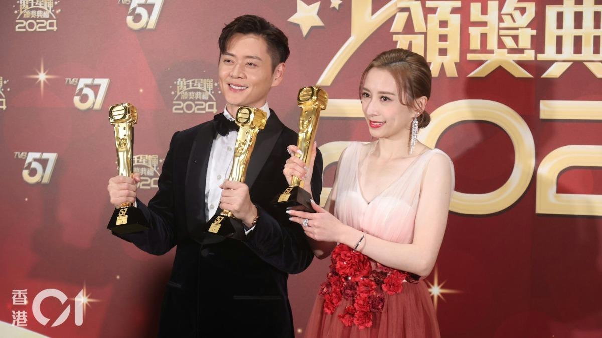 萬千星輝頒獎典禮/與張振朗奪視帝后 龔嘉欣爆冷門獲獎回應了