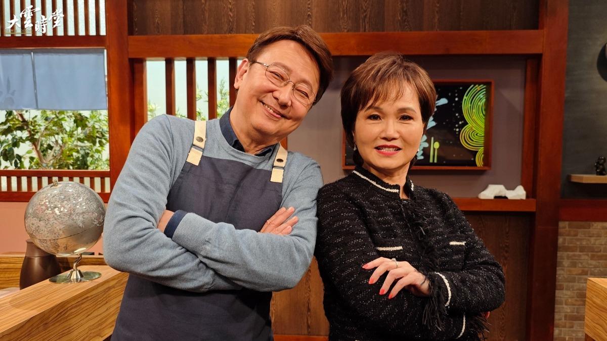 李四端和沈春華在《大雲時堂》同台歡聚。（圖／八大提供）