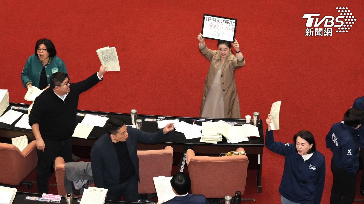 立法院今表決今年度中央政府總預算提案。（圖／潘建樺攝）