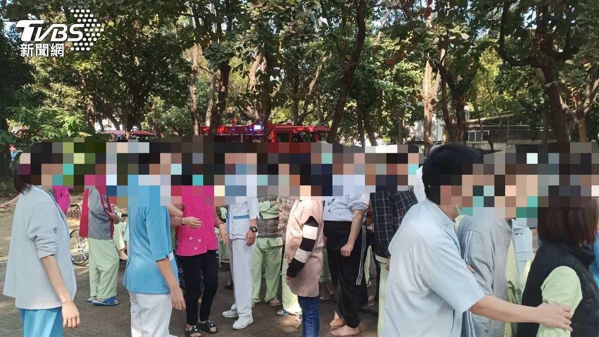 共平安疏散47名病患及7名員工。（圖／TVBS）