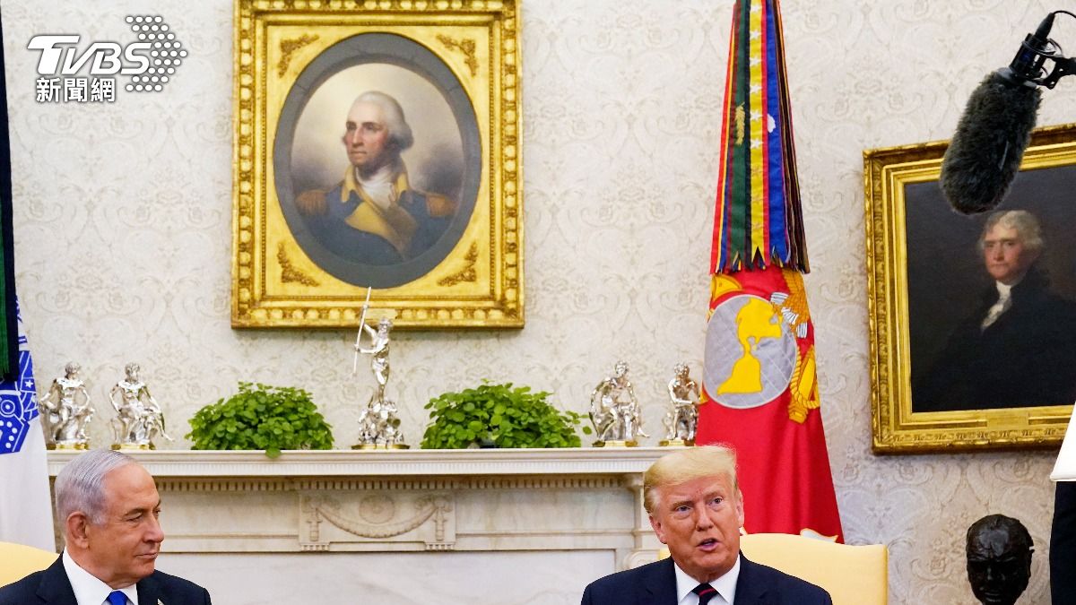 美國首任總統華盛頓(George Washington)、第三任總統傑弗遜(Thomas Jefferson)肖像。(圖/達志影像路透社)