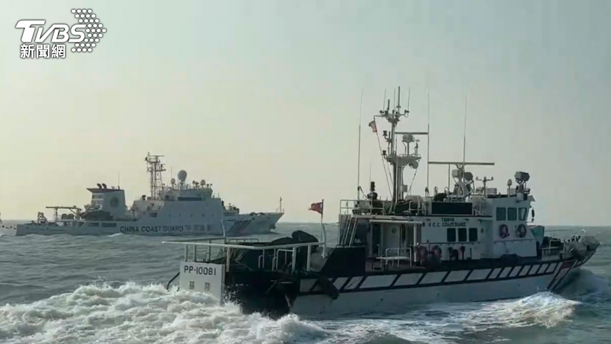 陸4海警船年前再闖金門海域。(圖/TVBS)
