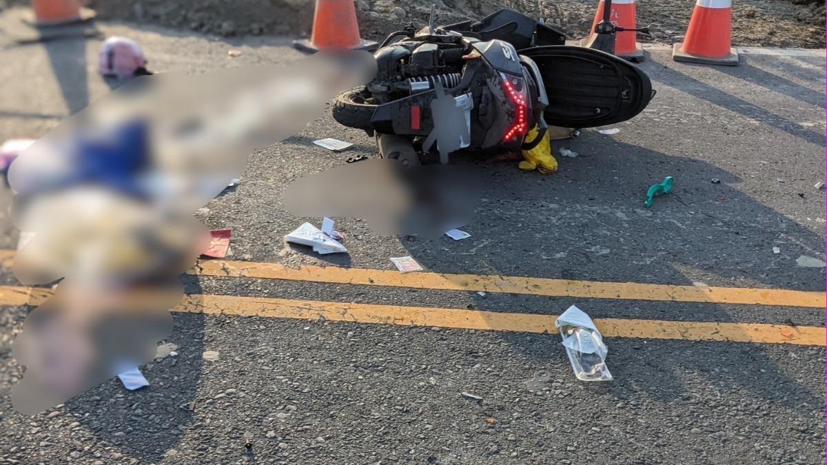 嘉義母背2月大女嬰騎車 猛撞貨車「倒臥血泊」雙亡