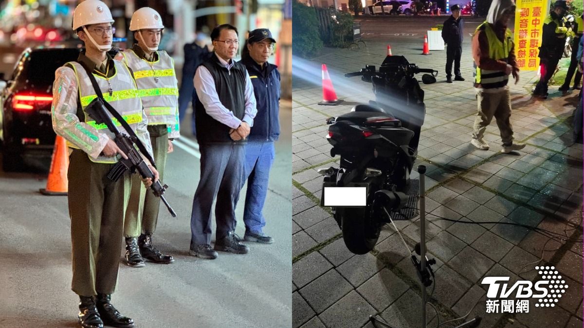 台中人注意!憲兵、63警聯合執法15天 先掃19台炸街爆音車
