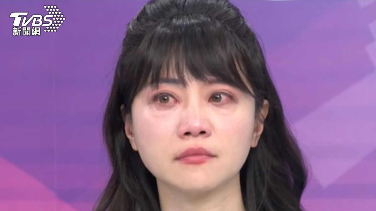 高嘉瑜遭林秉樞家暴,事後激動到在節目上落淚。(圖/TVBS資料照)