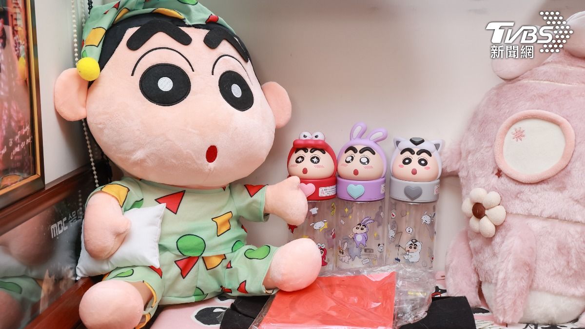 蠟筆小新是林岱縈童年的快樂泉源。(圖/趙世平攝)