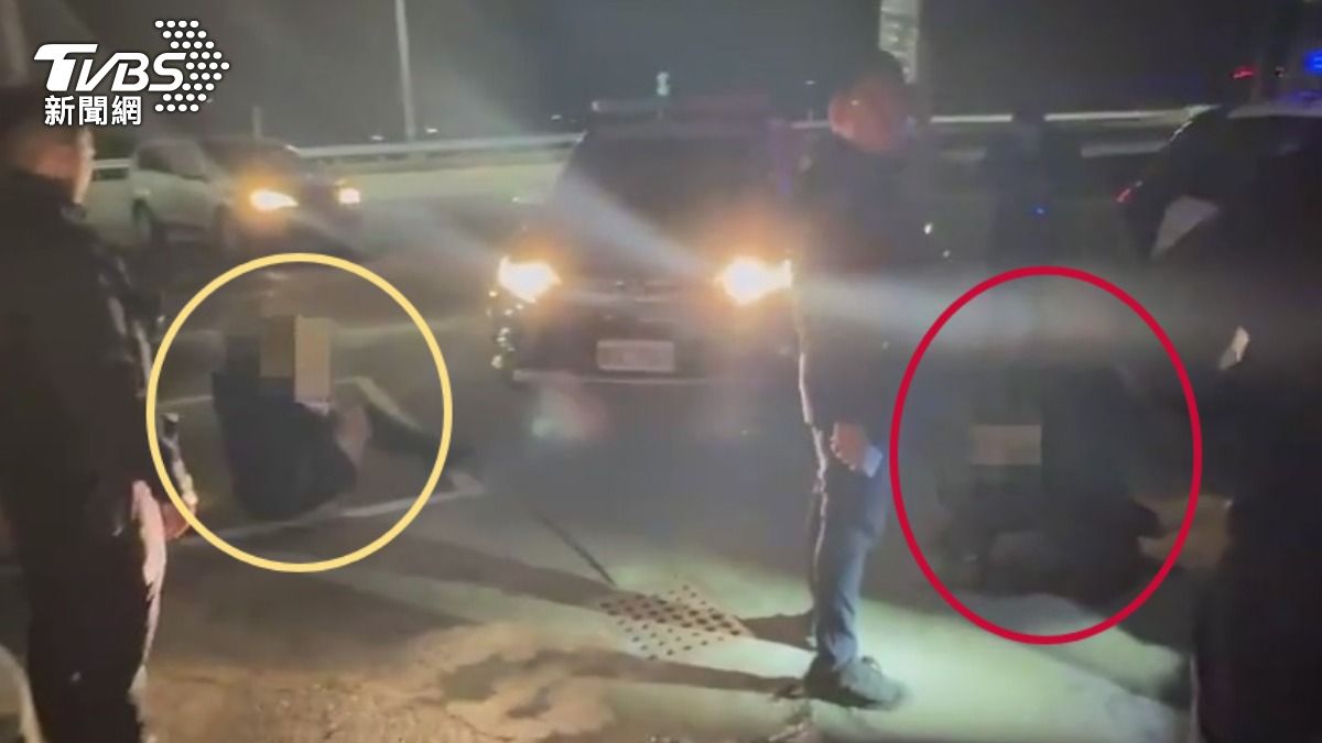 淡水警攔查遭拖行受傷!駕駛藏毒撞7車逃逸 女乘客還是通緝犯