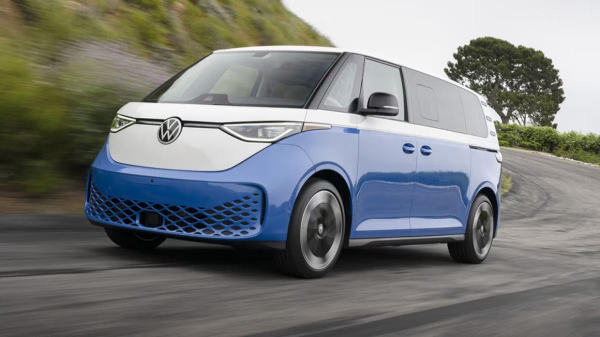 Volkswagen ID. Buzz 以復古的外型結合新潮科技，成為2025北美年度風雲車唯一的純電車款。（圖／Volkswagen）