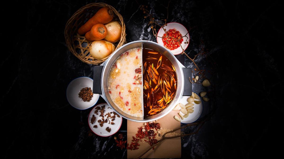 辛殿麻辣鍋湯頭濃郁,麻而不過辣。(圖/翻攝自辛殿臉書粉專)