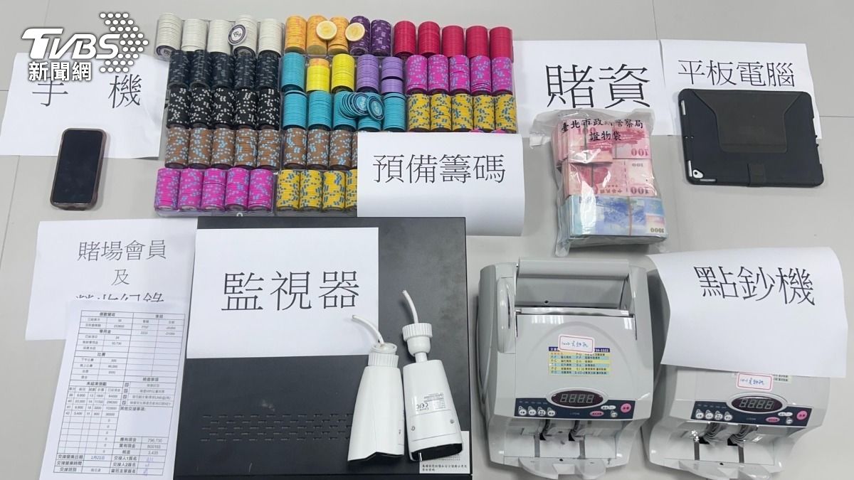 現場查扣證物。（圖／TVBS）