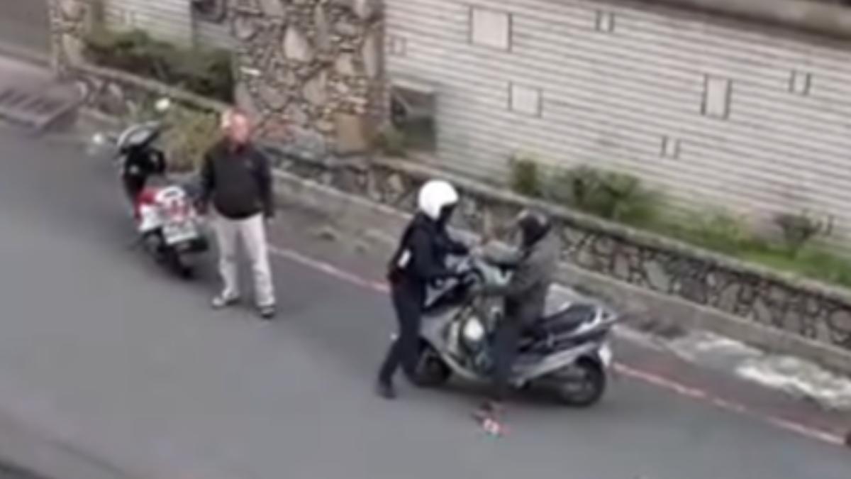 台南女警遭襲擊。(圖/民眾提供)