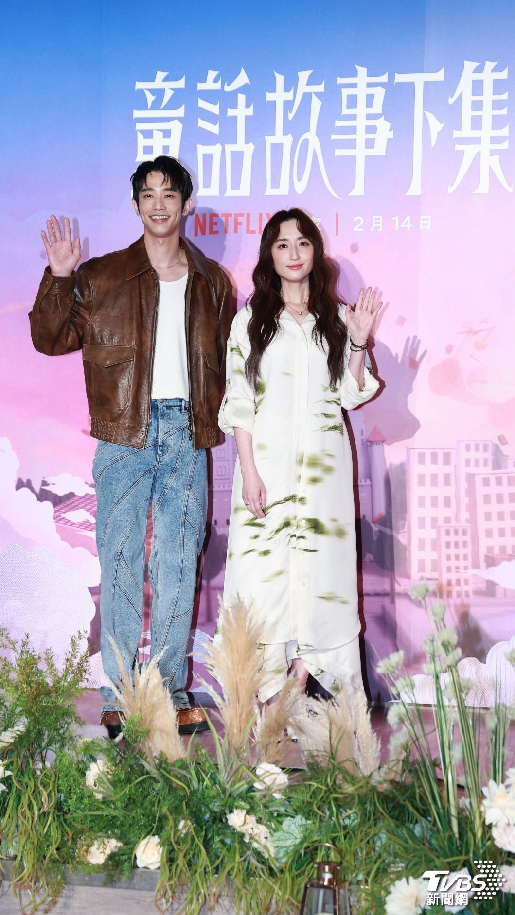 劉以豪(左)、柯佳嬿首次合作,火花十足。(圖/黃城碩攝)