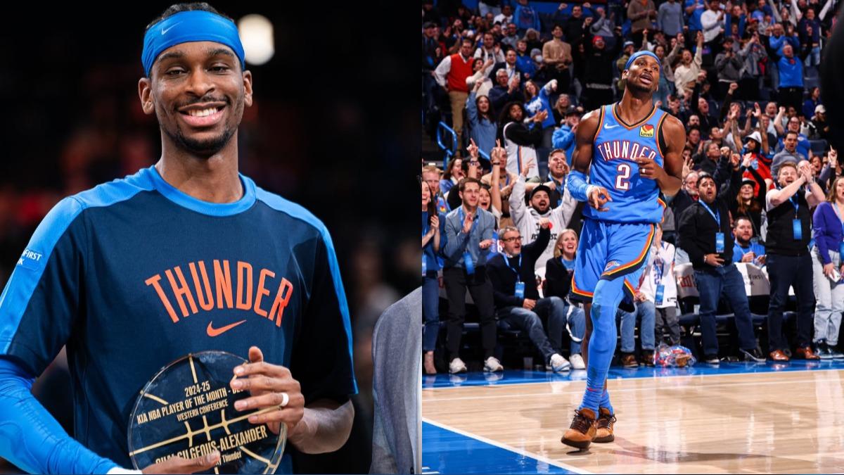 雷霆Shai Gilgeous-Alexander本季表現亮眼，有望奪生涯首座MVP。（圖／翻攝自Oklahoma City Thunder Instagram）