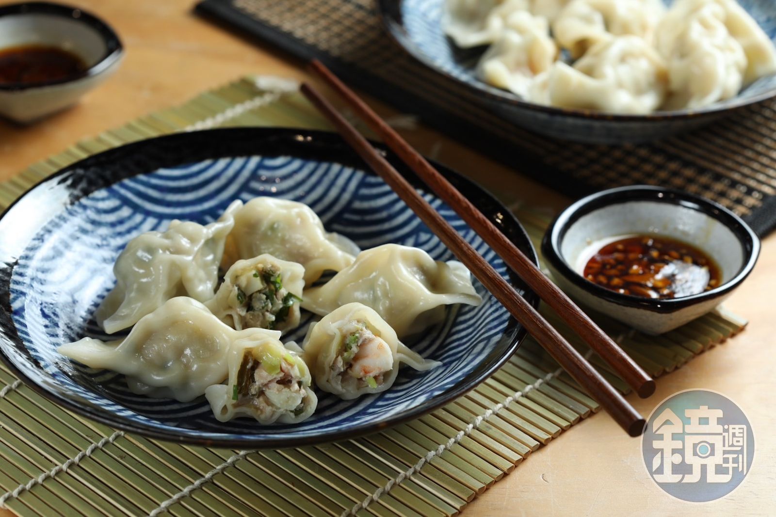 「碧田家」手工水餃是我私心大推必囤!不追求將料塞到爆餡,反而每一顆都吃得到Q韌餃皮與鮮甜餡料的結合。(內用依口味60元起/份,冷凍包裝依口味220元起/30粒)(圖/鏡週刊)