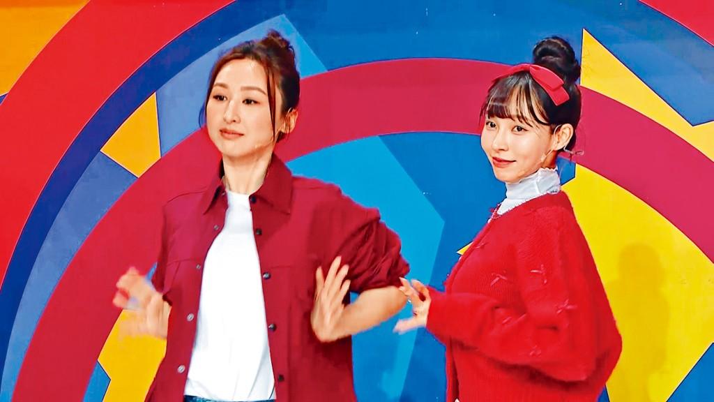 林襄跟該片女主角高海寧一起上《獎門人》。(圖/星島日報)